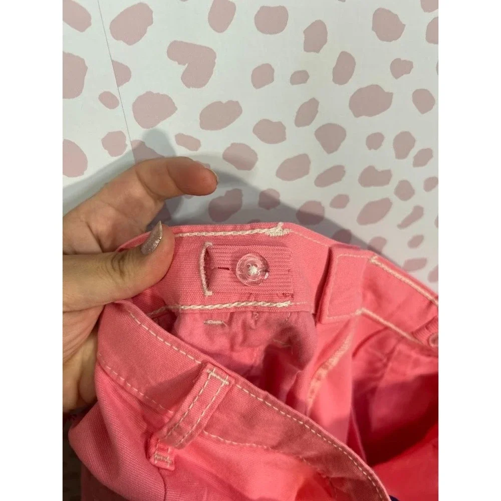 Old Navy Girls‎ Pink Carpenter Pants High Waisted Utility Canvas Size 14 NWT